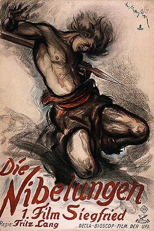 Filmplakat zum 1924 erschienene Verfilmung des Nibelungenlieds